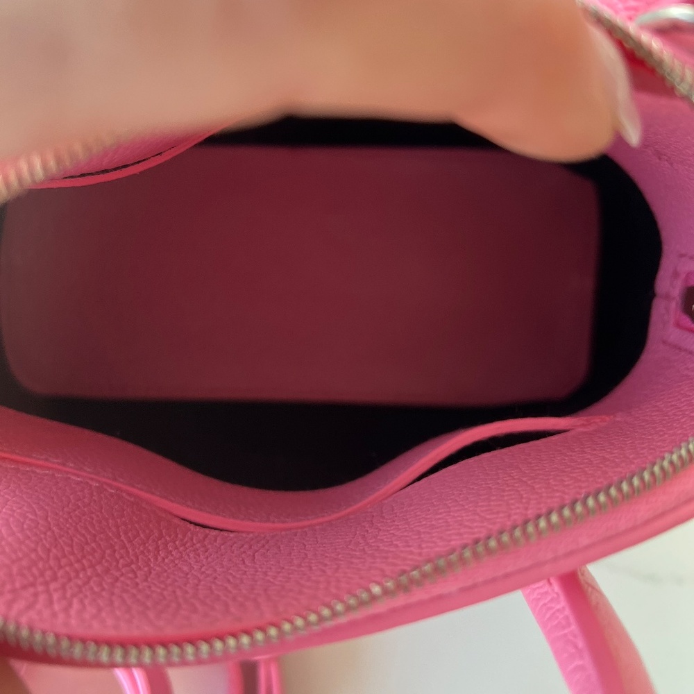 BALENCIAGA Pink Grained Calfskin XXS Ville Top Handle Bag - Picture 5 of 7